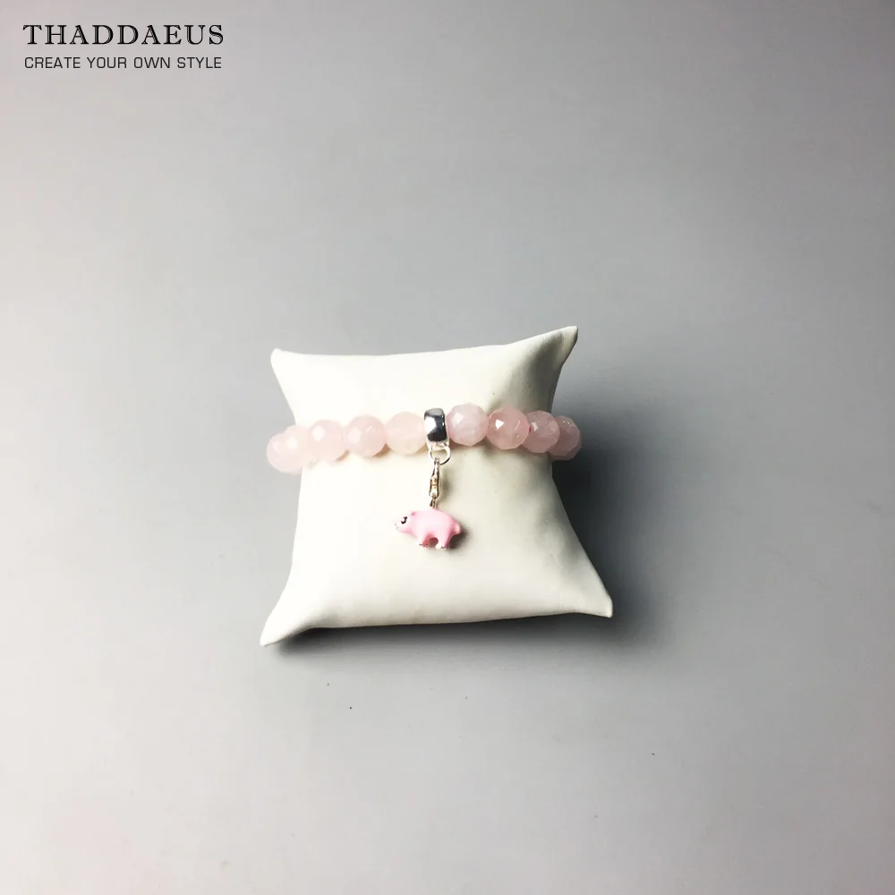 Браслет из розового хрустального бисера модные ювелирные изделия в европейском