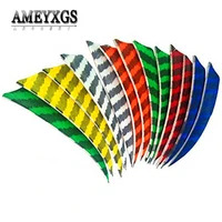 60pcs 4inch arorw feathers turkey feather right wing vanes shield shape fletches for hunting sports shooting archery accessories