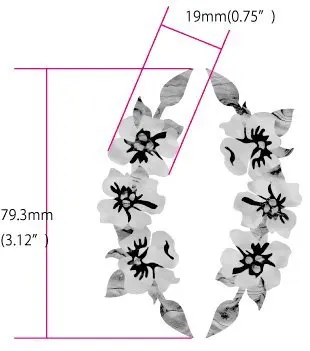 Инкрустация наклейки для укулеле Гибискус цветы Розочка Purfle|inlay sticker|ukulele stickersukulele