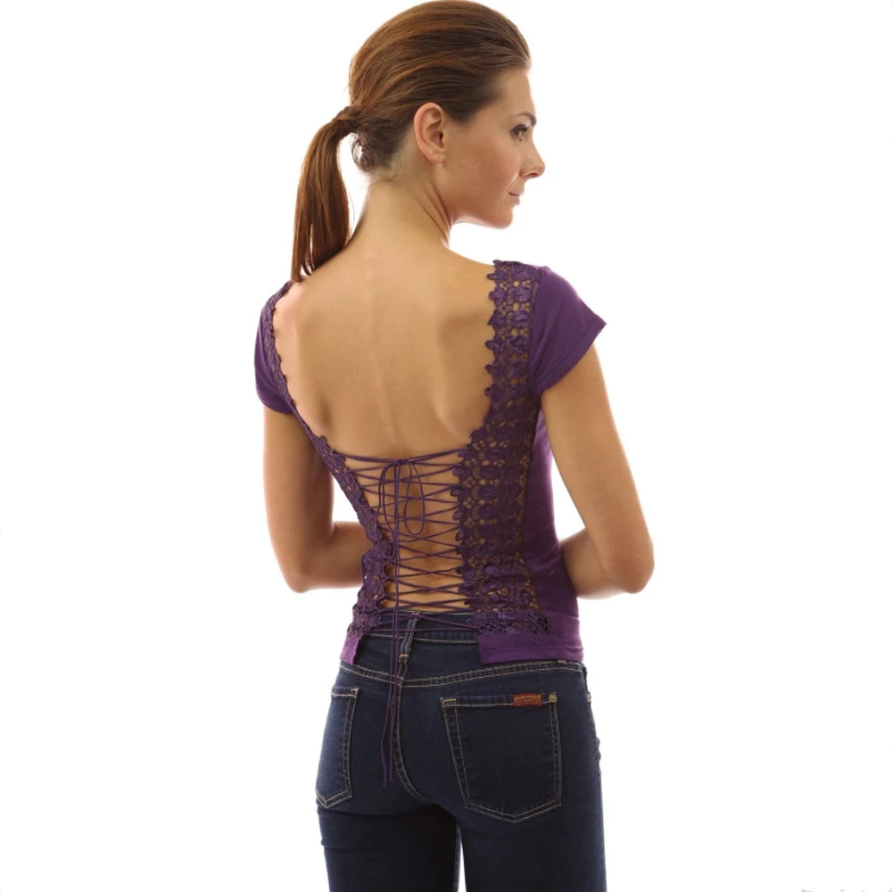 Фиолетовая рубашка Женские Модальные топы рубашки с коротким рукавом одежда для