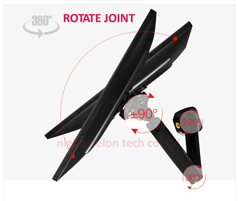 F80A 2" 35" Механическая пружинная Тяжелая ЖК-подставка для монитора с usb эргономичная 3,5-10 кг вращающаяся поддержка ТВ Настольный держатель полное движение