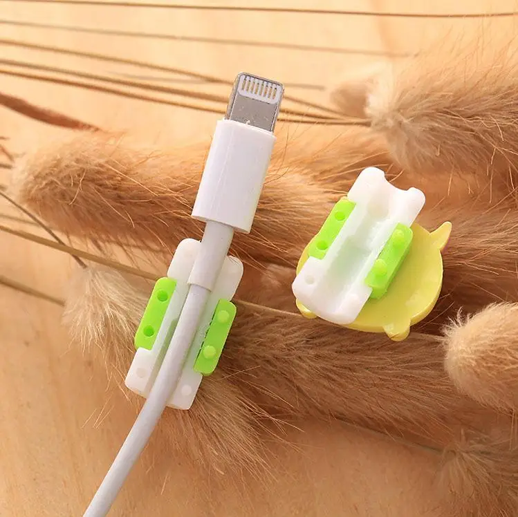 Cute10 шт/уп, мультяшный USB кабель, защита для наушников, защита линии для samsung htc, защита кабеля данных