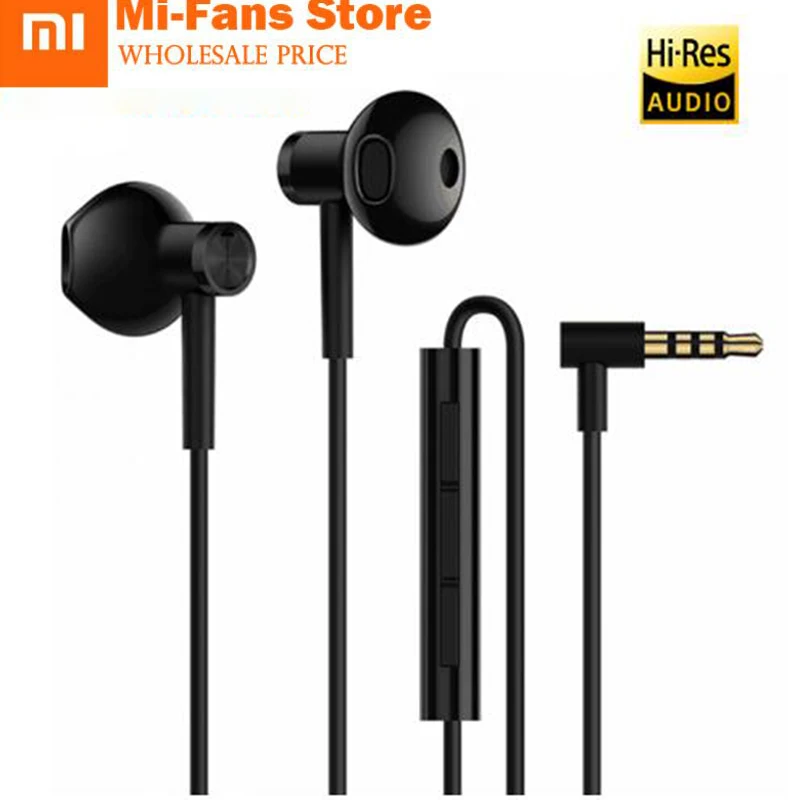 Оригинальные новые двухкомпонентные наушники Xiaomi Mi с половинными ушами 3 5 мм