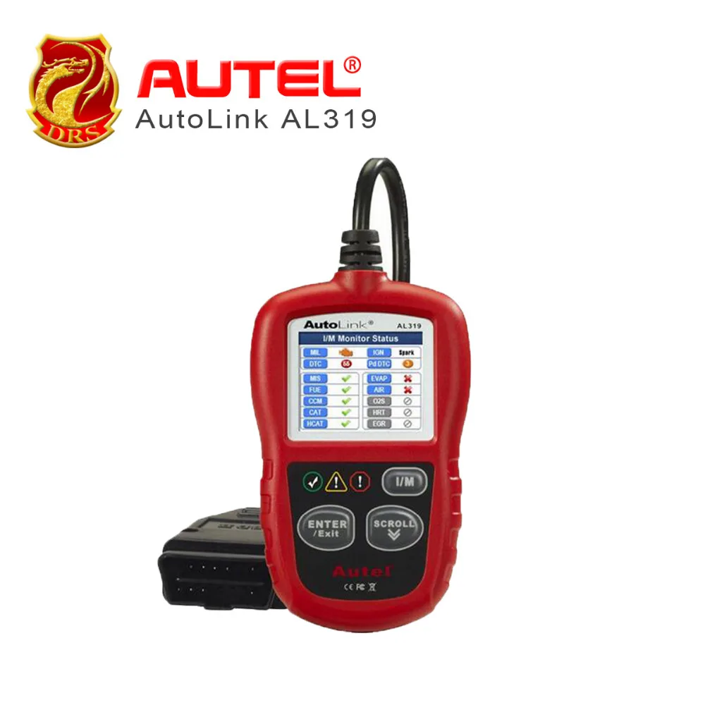 [Autel Дистрибьютор] авто диагностический сканер Autel AutoLink AL319 OBD II и CAN читальный инструмент кодов Auto Link AL-319 яркий цветной экран
