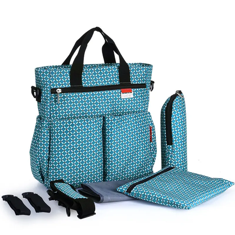 Сумка для мам и мам, сумка для детских подгузников, комплект для детских подгузников, сумка для детских подгузников, включая держатель для б... от AliExpress WW