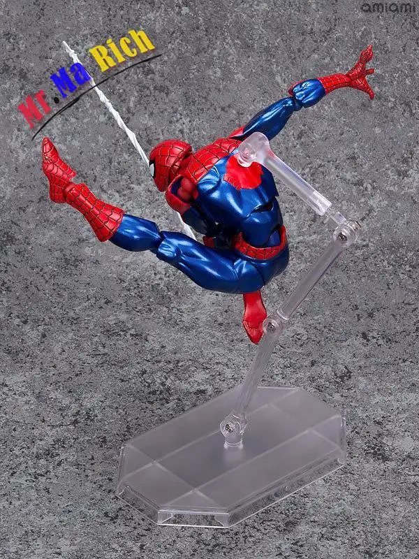 Супергерои Мстители Marvels Amazing Spiderman Revoltech Человек паук ПВХ экшн детские игрушки