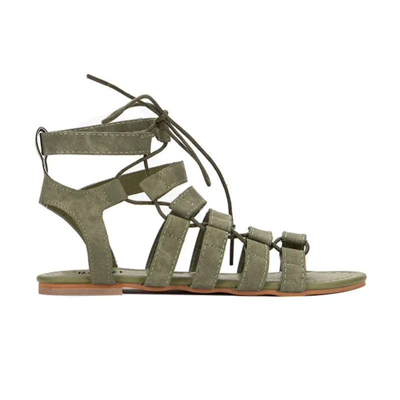 RIZABINA/сандалии-гладиаторы Женские сандалии с ремешком на щиколотке пляжные