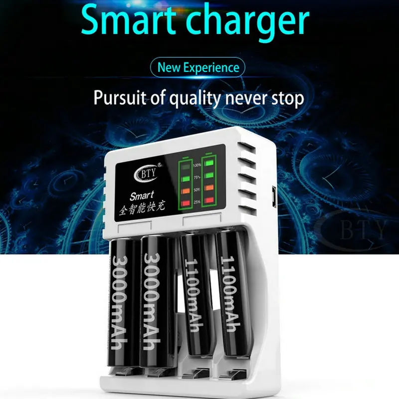 8-Pack BTY AA Battery 2250Mah+AAA 900mAh+BTY-704A3 Charger Ni-MH battery High-Capacity Rechargeable Batteries charged | Электроника