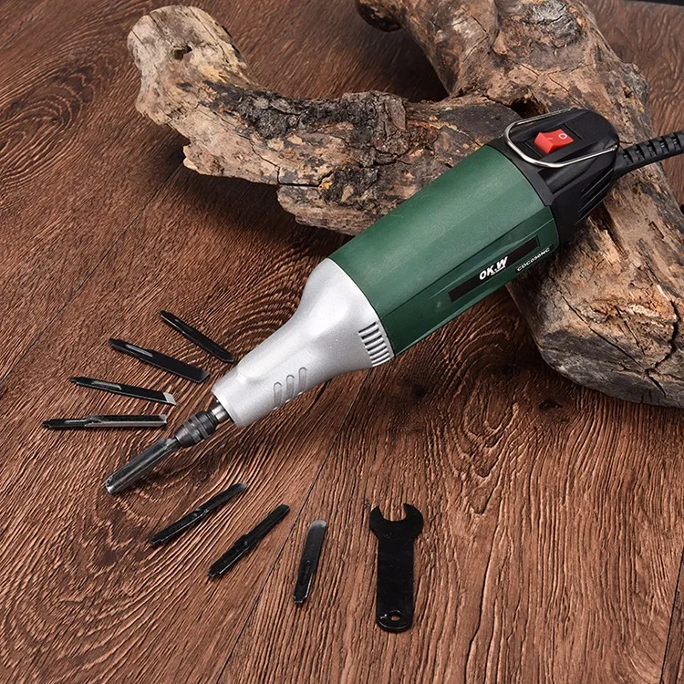 Электрический Нож для резьбы по дереву и резец гравировка 220 В 50 Вт набор