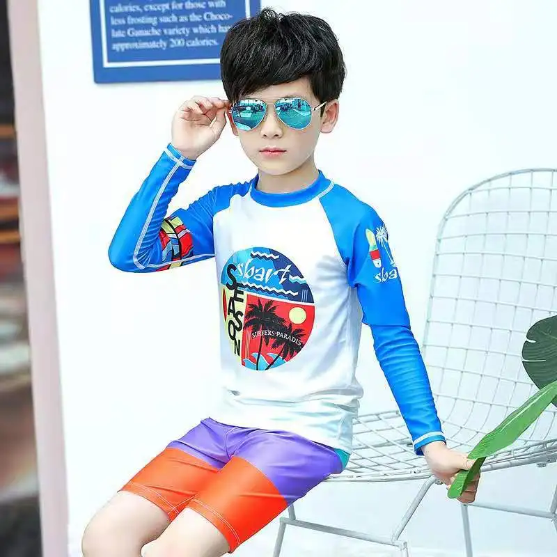 Sbart Быстросохнущий солнцезащитный костюм для мальчиков купальные костюмы из