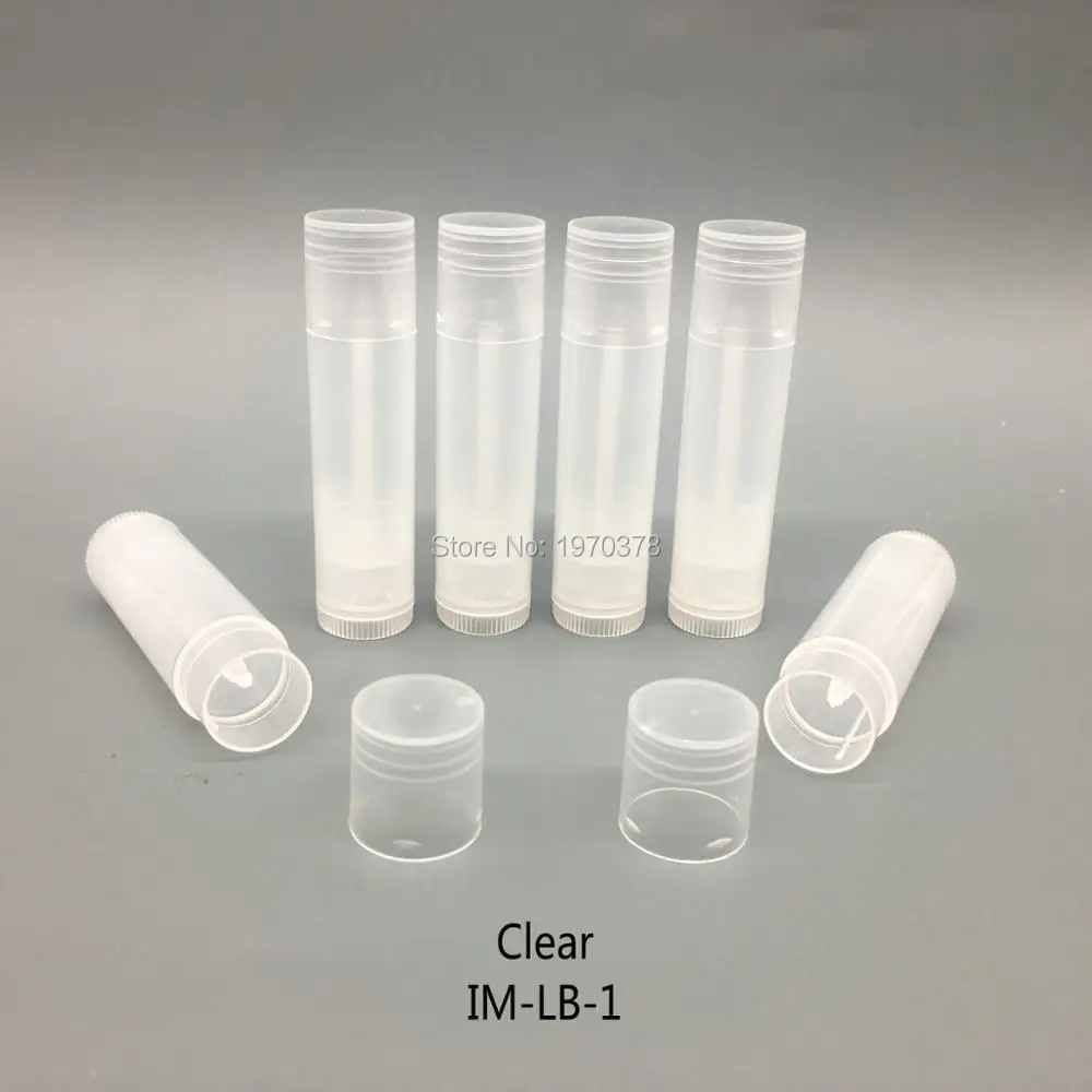 

Hotsale and Free Shipping for 200pcs Empty Plastic Lip Balm Container Bottle Lip Balm Tube, 7 colors to choose