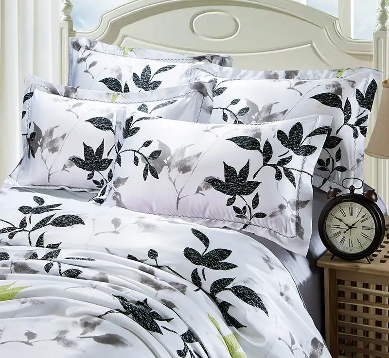 Комплект постельного белья из сатина и шелка покрывала двойные Королевский