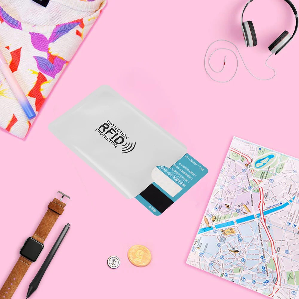 500/1000 шт. RFID NFC карта анти дегаусный рукав банковская кредитная защитный сканер