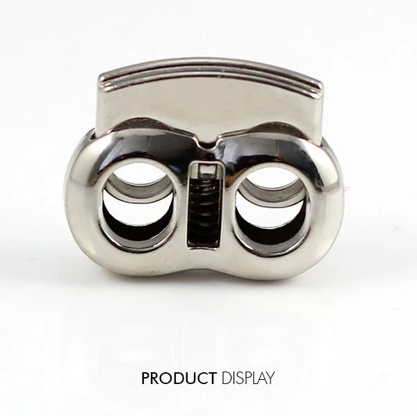 Серебристый металлический стопор переключатель пряжка веревочный зажим шнур