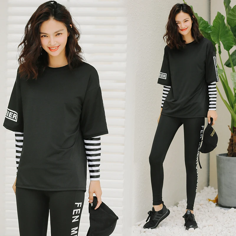 Женский комплект для йоги фитнеса хорошего качества 3 шт. спортивные