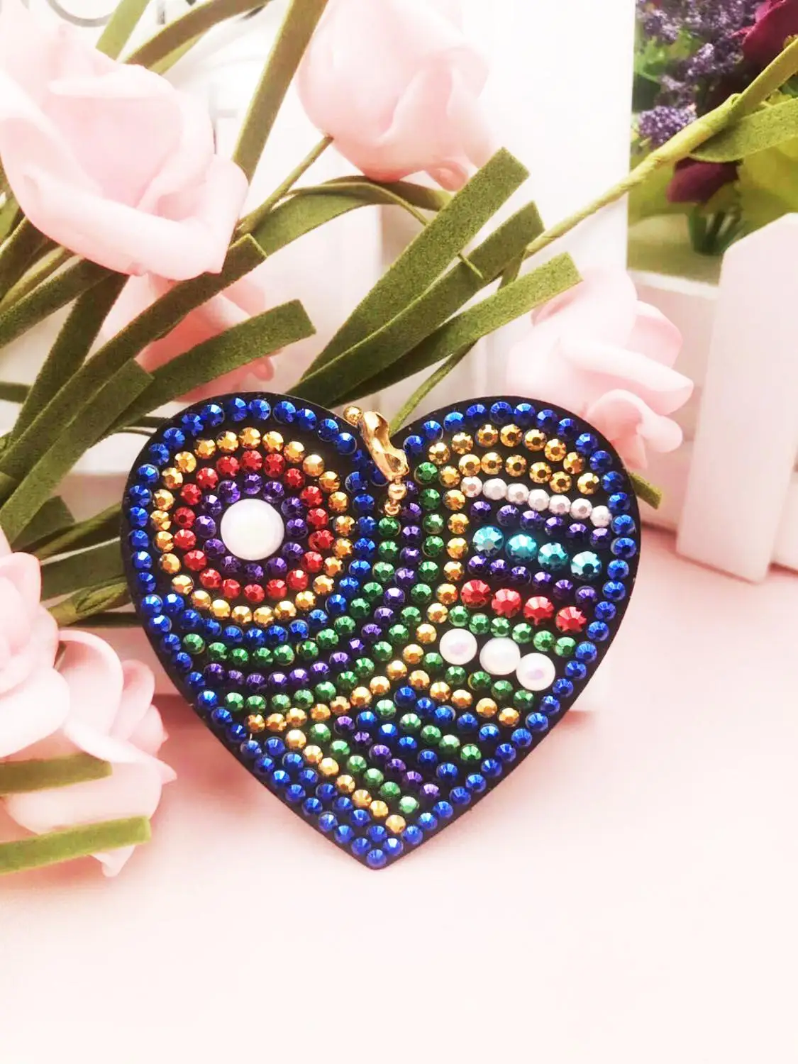 Shirliben 2019 Новинка Diy сердце бабочка особая Алмазная картина брелок круглые бусины
