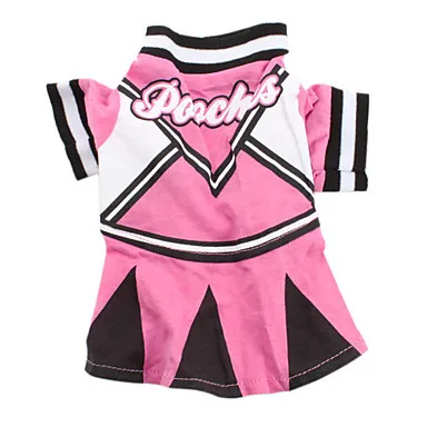 Cheerleading Dress For Dogs Pet Pink Skirt Clothes Cats Maltese Yorkshire Chiwawa Costume|dress for dog|pet dress dogdress pet |