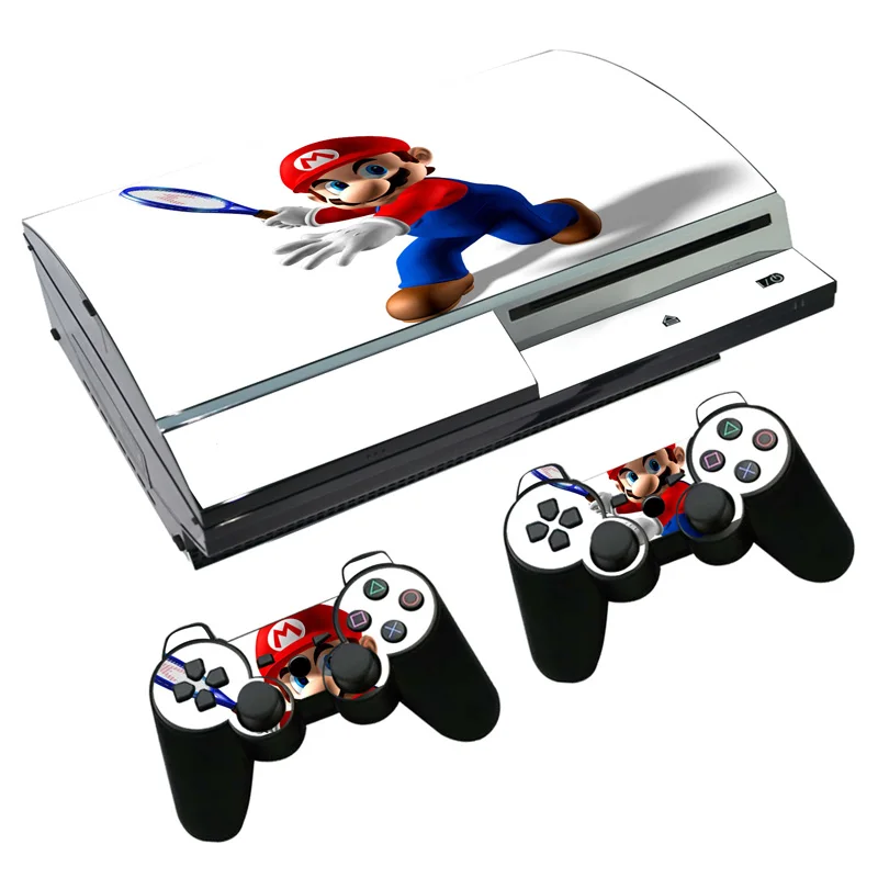 Наклейка Super Mario Skin для PS3 Fat PlayStation 3 консоль и контроллеры Skins виниловая