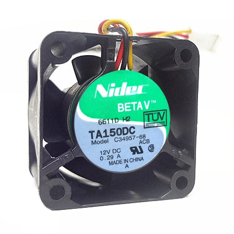 NIDEC TA150DC C34957 68 40x40x28 мм 4 см DC 12V 0.29A 3 линии двойной шариковый подшипник инвертор