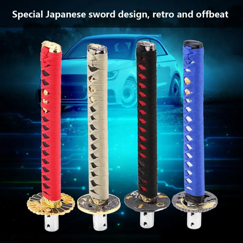 Японский меч автоматической коробки передач рычаг переключения передач с 4 адаптерами головных аксессуаров новый.