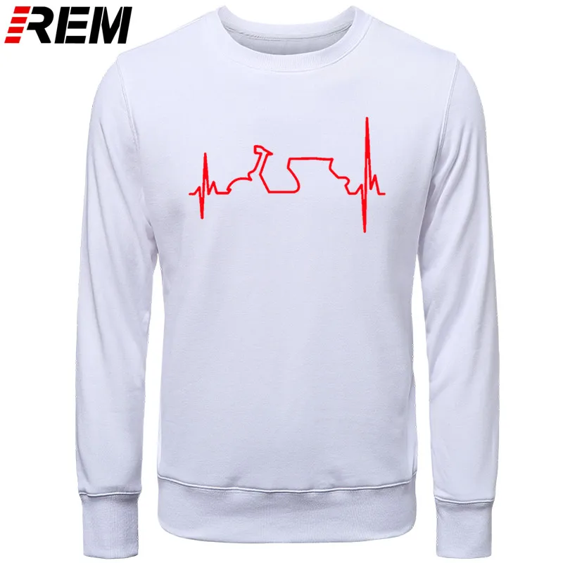 WHITE RED Худи rem из хлопка, забавные мужские топы в стиле Харадзюку в стиле хип-хоп, уличная одежда в стиле Харадзюку, фитнес-Толстовки, Толстовки - Цвет: WHITE RED
