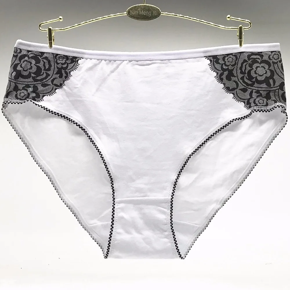 Lot of 60 2XL 3XL 4XL Wholesale Laced High Rise Lady Short Brief Spandex Cotton Mama Size Panties Big Women Underwear Pants | Женская