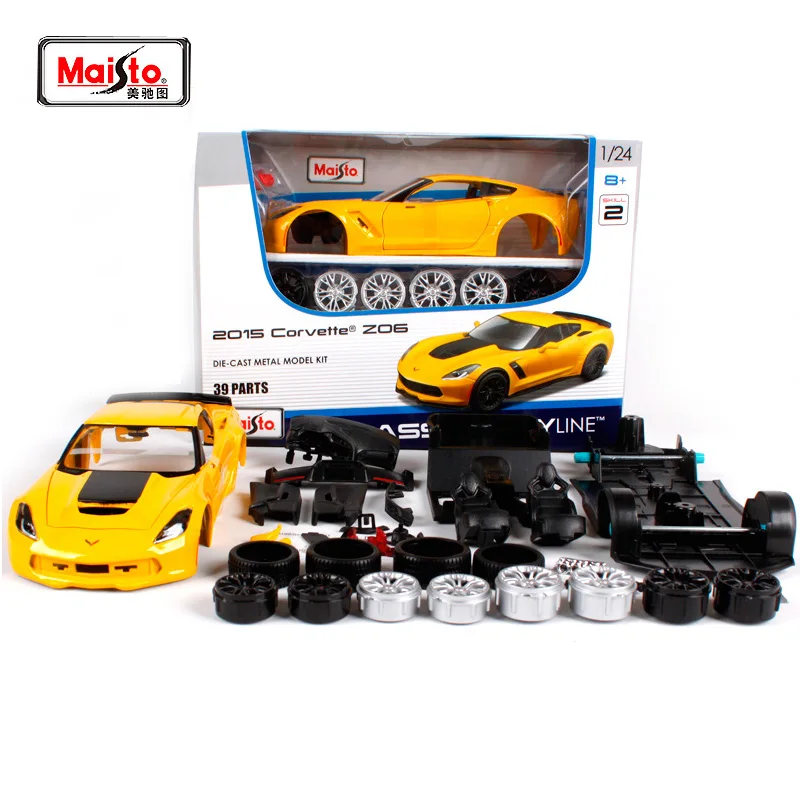 Maisto 1:24 2015 Chevrolet Corvette Z06 в сборе литая под давлением модель автомобиля новая