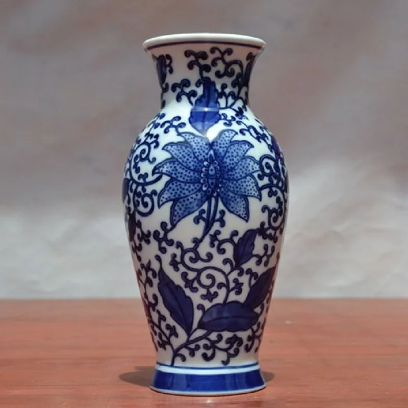 The blue and white porcelain vase Vase Decoration wall decoration small Chinese Home Furnishing decorations | Дом и сад