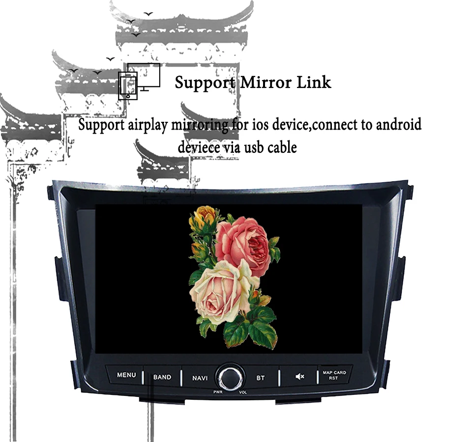 8 &quot3/4G LTE Android 10 0 Восьмиядерный 1024*600 Автомобильный мультимедийный dvd плеер радио