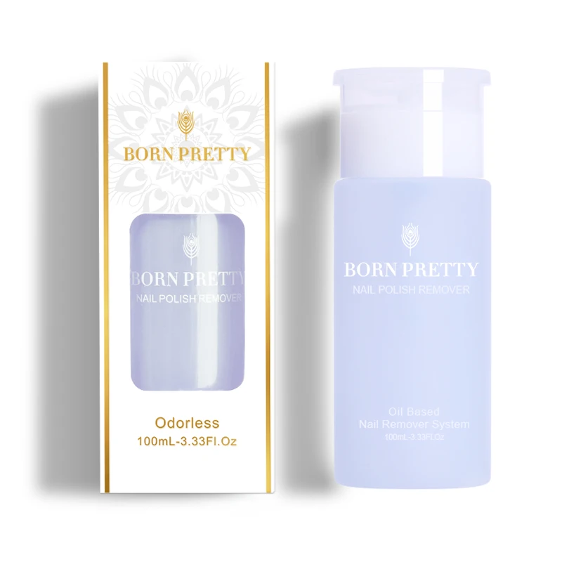Odorless Oil Based BORN PRETTY 100 мл средство для снятия лака без запаха на масляной основе, не раздражающее средство для маникюра - Цвет: Odorless Oil Based