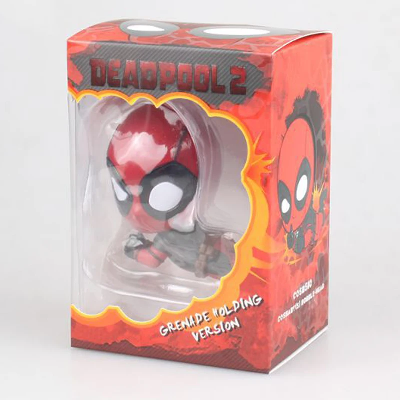 Marvel DeadPool Милая голова пузыря лежа Ver. ПВХ фигурка модель игрушки|Игровые фигурки и
