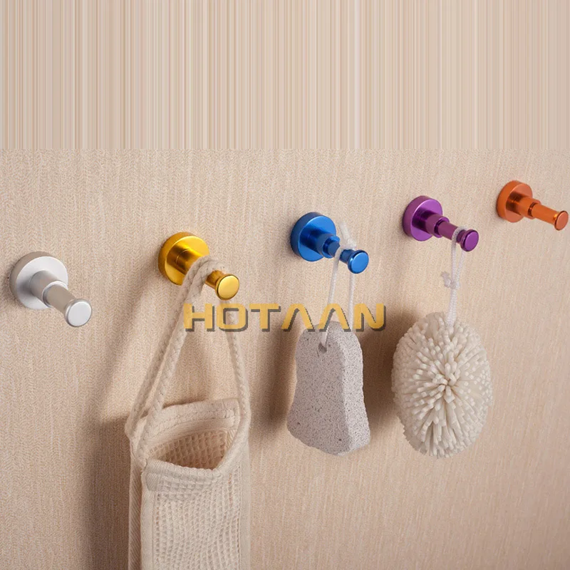 Бесплатная доставка алюминиевый крючок для халата настенный держатель