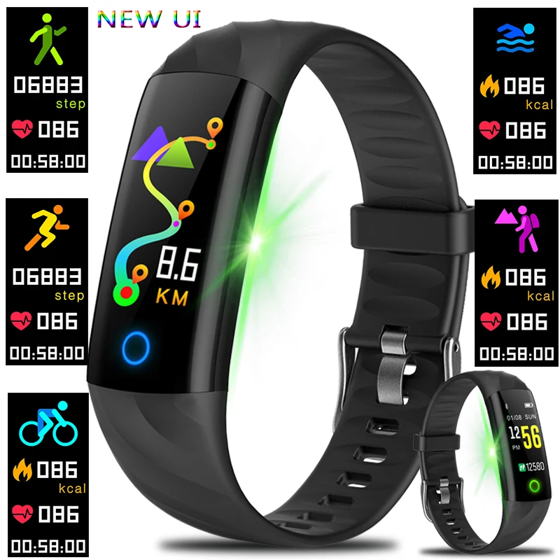 LIGE 2019 New Smart Bracelet Watches Pedometer Heart Rate Blood Pressure Monitoring Fitness Tracker Sport Watch Wristband | Электроника