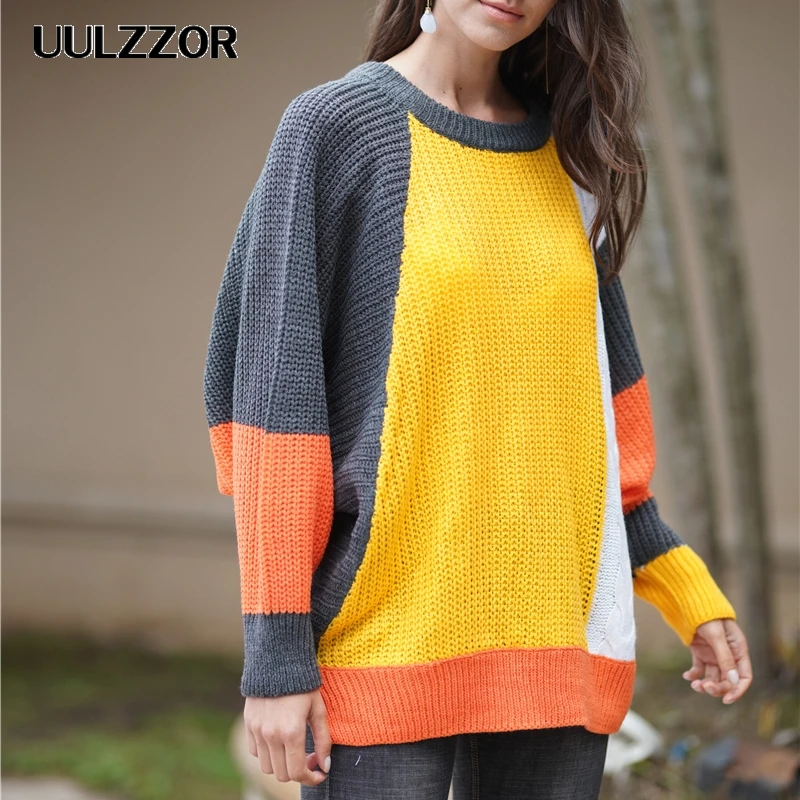 UULZZOR Winter Pull Sweaters Women 2019 Fashion Loose Jumpers Korean Pullovers Knitting Thick Christmas Sweater | Женская одежда