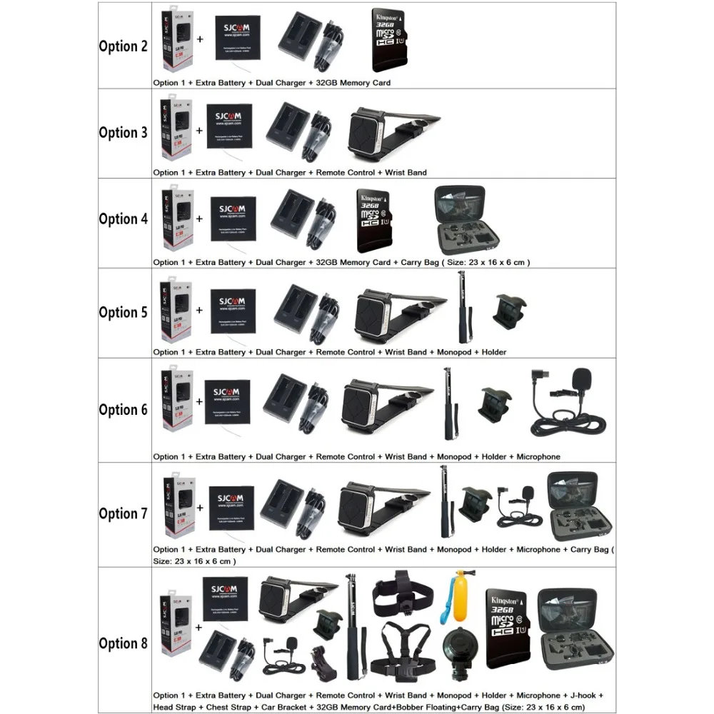 Оригинальная Экшн-камера SJCAM SJ8 серии SJ8 Air& SJ8 Plus и SJ8 Pro 1290P 4K wifi Пульт дистанционного управления Водонепроницаемая Спортивная DV
