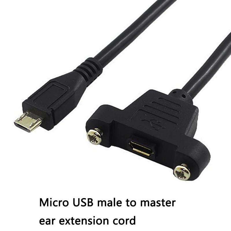 Микро USB кабель удлинитель линии 2 0 Micro мужчина к женскому Панель для крепления на