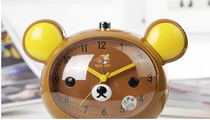 1 шт. Kawaii San-X Rilakkuma ленивый медведь Настольный будильник большой размер головы 6 цветов в красочной коробке