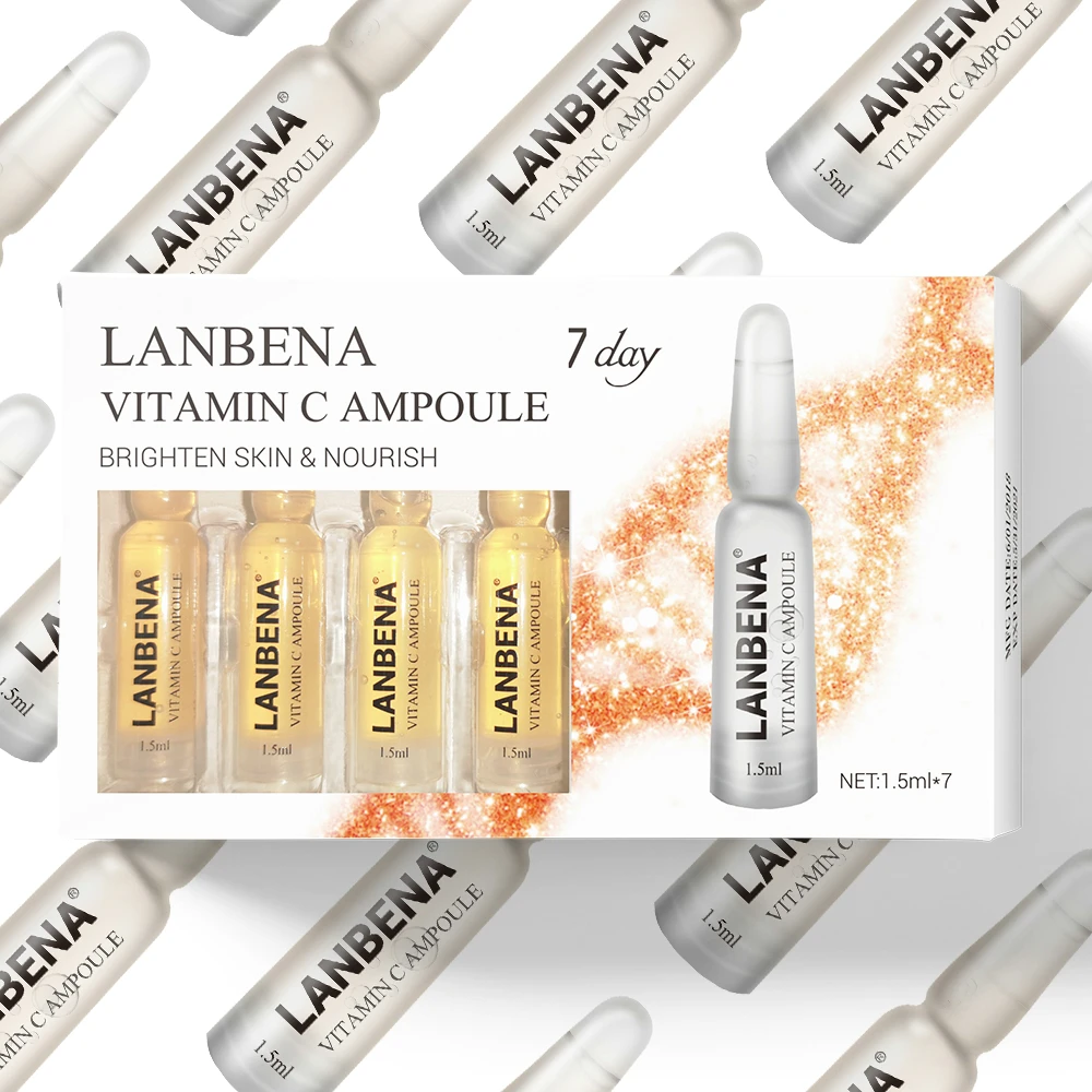 LANBENA 7 дней Витамин С ампульная сыворотка Отбеливающая увлажняющая против