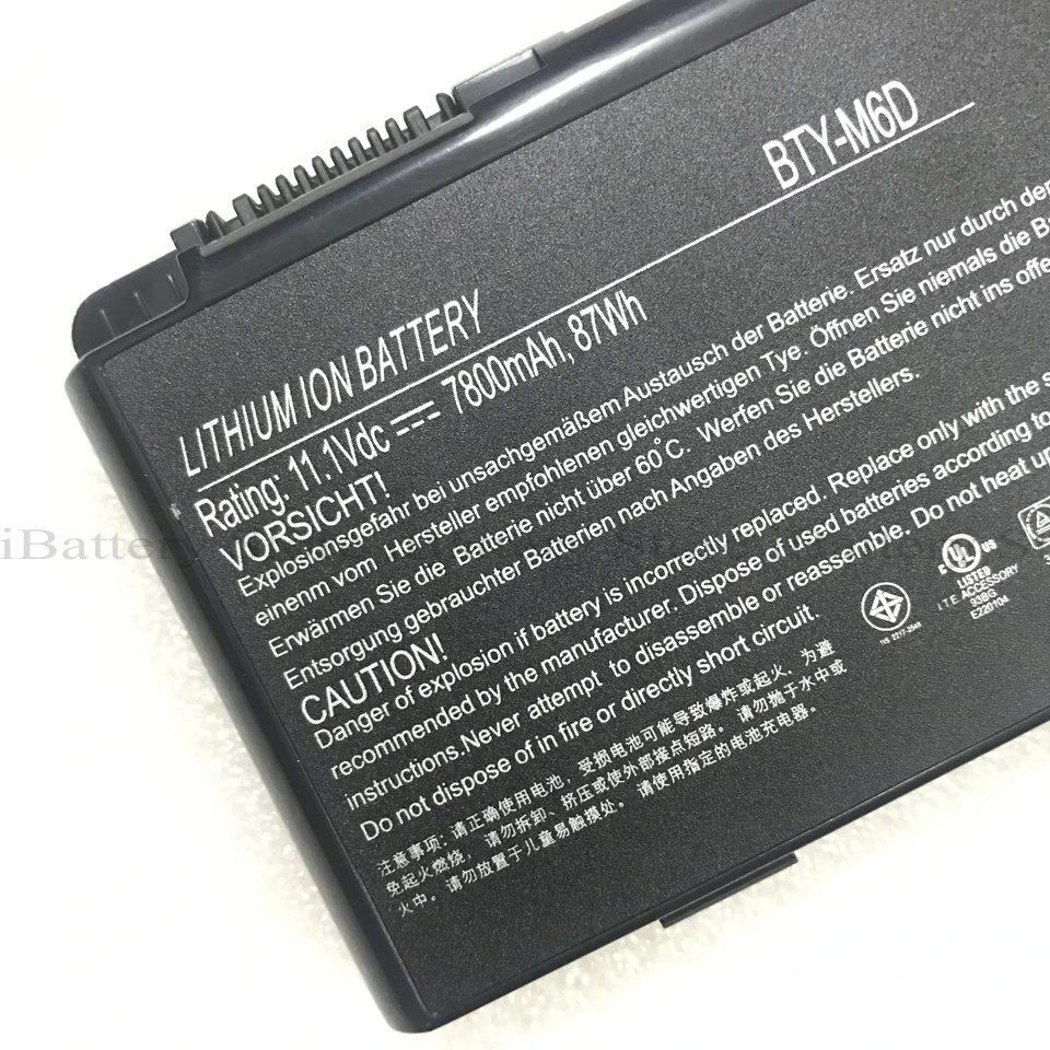 Оригинальный аккумулятор для MSI GT60 GT70 GX780R GX680 GX780 GT780R GT660R GT663R GX660 GT680R GT783R 7800 мАч 11 1 В