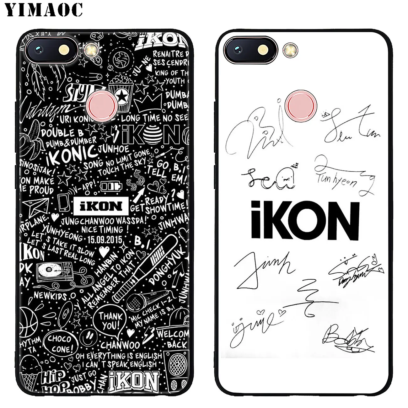 Мягкий силиконовый чехол YIMAOC ikon kpop для телефона Xiaomi Redmi K30 K20 Note 8 8T 7 5 6 Pro Mi черный из