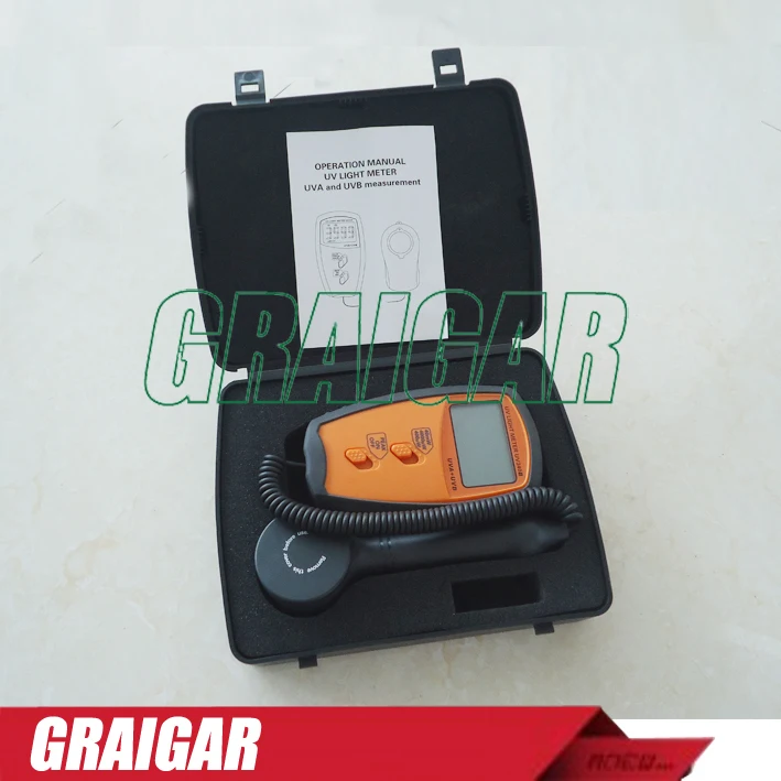 Высокая точность UV340 Цифровой Измеритель света ручной Люкс метр уф-счетчик |
