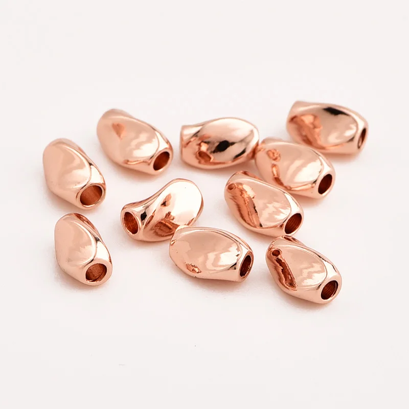 Позолоченные нестандартные бусины высокое качество без выцветания аллергии