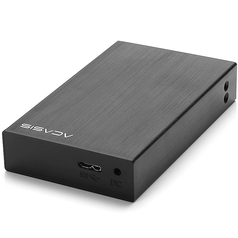 Acasis DT-S2 5 Гбит/с USB3.0 eSATA 2," двойной жесткий диск Raid корпус 2 ТБ 2-Bay Алюминий HDD Поддержка RAID0 RAID1 JBOD пролет