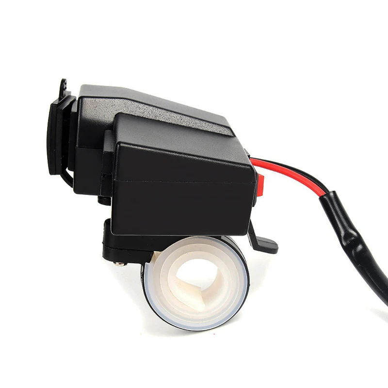 Водонепроницаемый 12V 24V Автомобильный мотоцикл с двумя usb зарядными устройствами