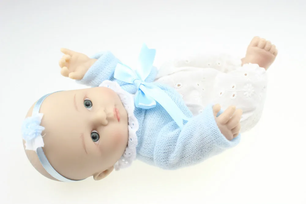 Миниатюрная двойная кукла милая маленькая силиконовая виниловая Babydoll детские