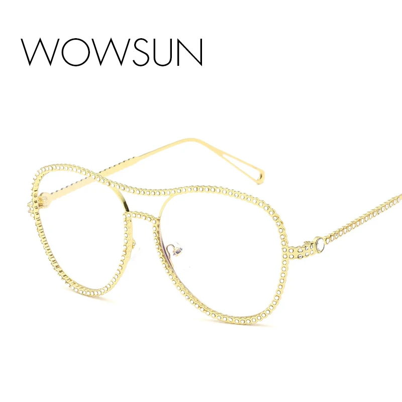 Wowsun Элитный бренд Солнцезащитные очки для женщин Для Алмазный глаз Очки Рамки