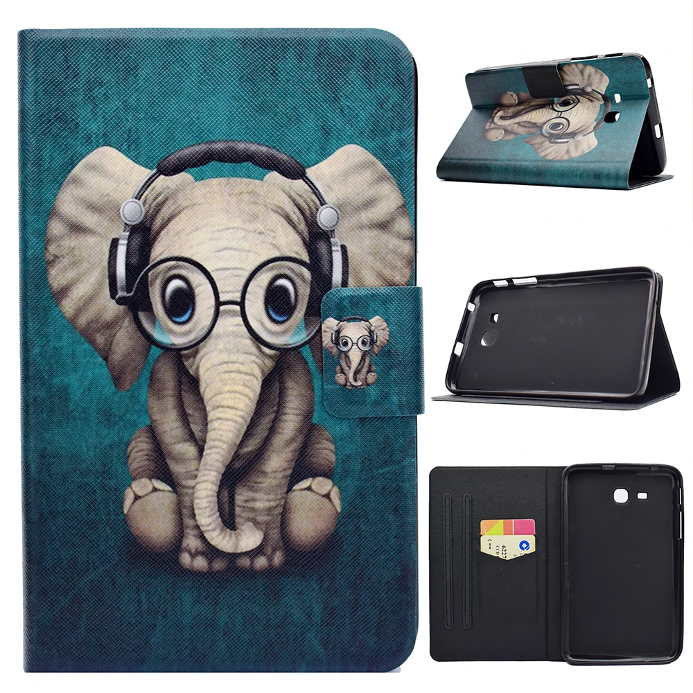 Чехол-подставка для Samsung Galaxy Tab 3 Lite " T110 T111 Tab E 7,0 дюймов T113 T116 SM-110 SM-T113 планшетный чехол для телефона кожного покрова
