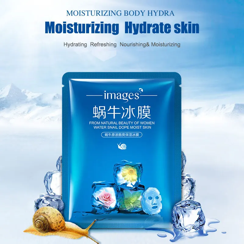 Изображения Улитка увлажняющая маска для лица крутая отбеливающая ледяная