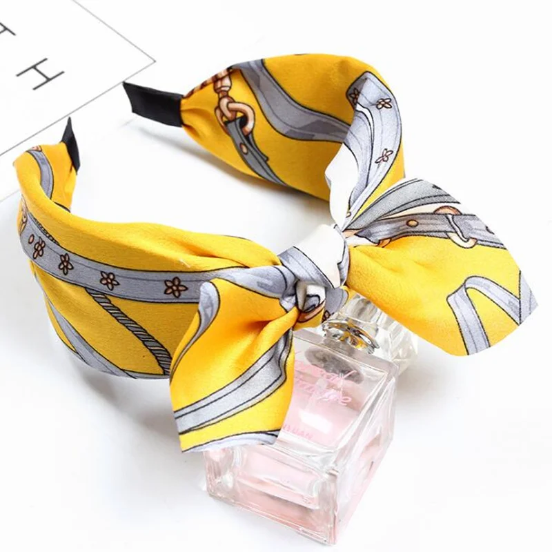 Style 6 1 шт. Лето Весна женский милый ободок корейский стиль Глянцевая повязка на голову Heaband Девушки Мода бант мягкий крест аксессуары для волос орнамент - Цвет: Style 6