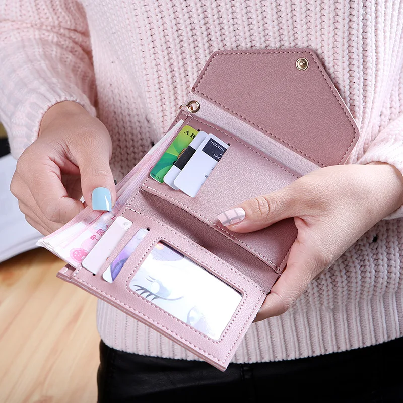 15 шт./лот мини кошелек с кисточкой Женский женские короткие кошельки прекрасный в
